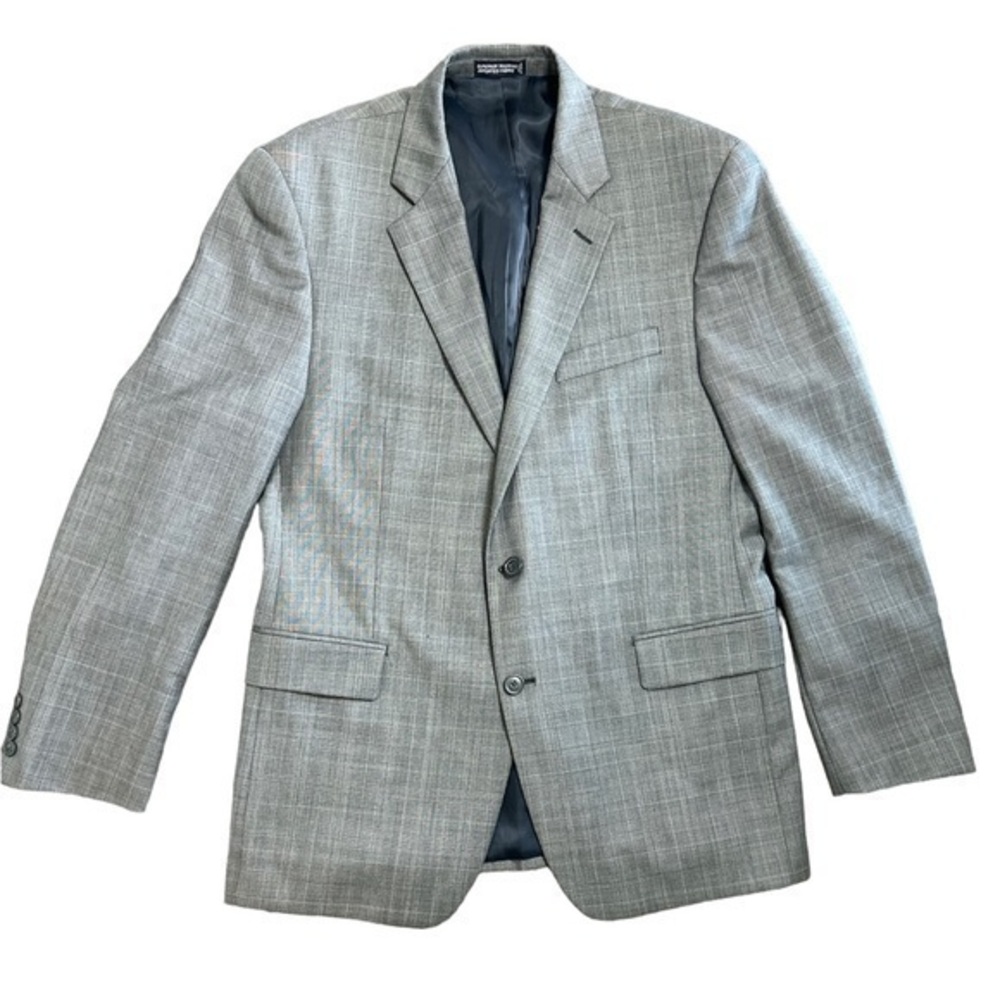 Nautica Mens Gray Two Button Sports Coat Blazer Size 41R